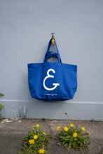 COTTON TOTE BAG BLUE