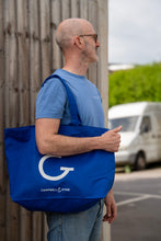 COTTON TOTE BAG BLUE