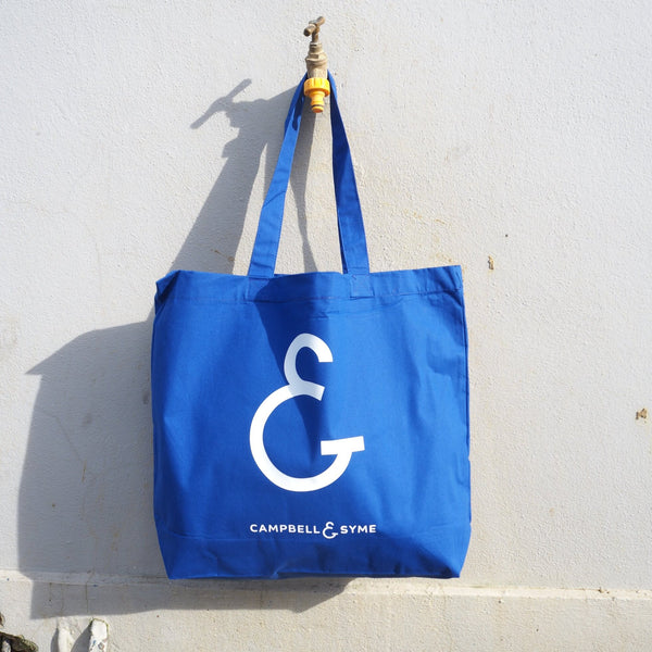 ORGANIC COTTON TOTE BAG BLUE