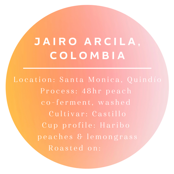 JAIRO ARCILA (PEACH CO-FERMENT), COLOMBIA